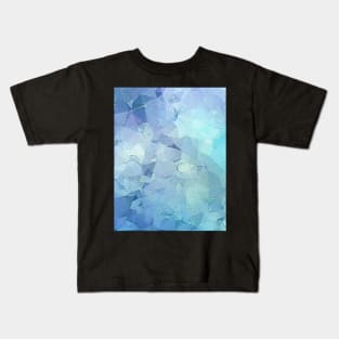 THE BLUE GEOMETRIC MODERN TRENDY COOL ABSTRACT PATTERN Kids T-Shirt